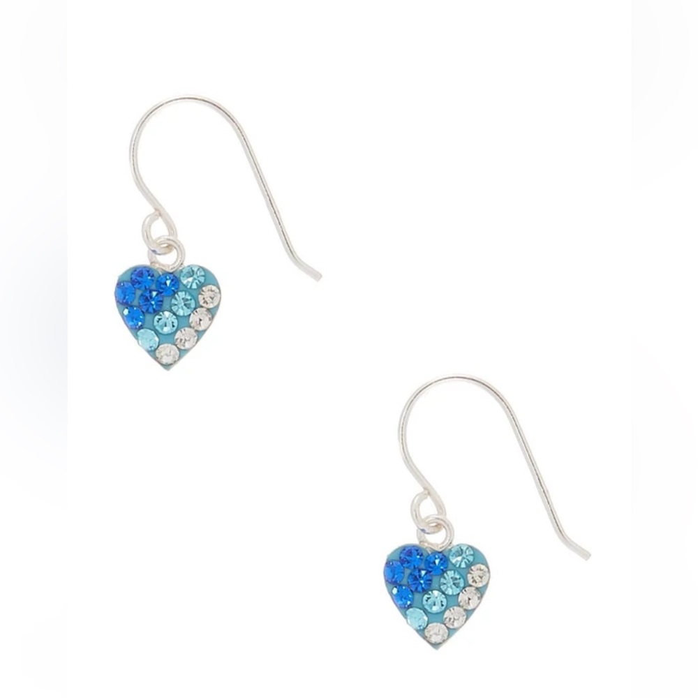 NEW  925 sterling Silver Heart Earrings